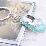 Creative Running Sport Keychain Epoxy Brazil Mini Slippers Shoe Key Chain thumbnail-2