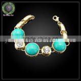 Wholesale Fashion Kallaite Heavy Jewelry Set Gold Plated for Young Girl (HA4122009 ) thumbnail-4