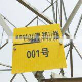 electric line safety sign board for steel tower