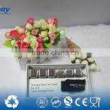 8pcs Stainless Steel Ice Cubes Glacier Rocks Whiskey Ice Stones + Velvet Bag thumbnail-2