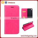 Desimon Magnetic Flip PU Leather Credit Card phone Case Cover stand for HTC 826