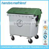 1100 Liters Outdoor Mobile Trash Can,large Plastic Dustbin,garbage Container thumbnail-2