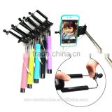 Handheld Monopod Telescopic Selfie Stick Tripod Cable Monopod With Holder for iPhone Android Phone