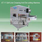 soft line plastic creasing and die cutting machine