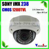 CCTV Camera Hoursing With IR Led IMX238+AVS05P CCD Camera Board Original Video Camera Outdoor Security Infrared Zoom Camera