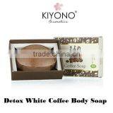 "KIYONO" DETOX WHITE COFFEE NATURAL SOAP FOR BATH AND BODY SKIN WHITENING SOAP thumbnail-3