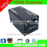 HDMI extender by double cat 5e/6 60m