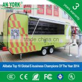 2015 HOT SALES BEST QUALITY food trailer with logo petrol food trailer electric food trailer
