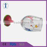 Wholesale Gift Colored Stem Wine Glass/ Hand Painted Wine Glass thumbnail-4