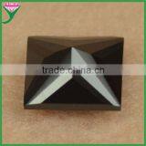 AAA Facetted Cut Square Wuzhou Artificial Jewelry Synthetic Nano Black Semi-precious Stones for Jewellery thumbnail-3