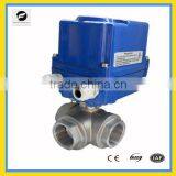 Mini Motorized Ball Valve Electric Actuator 1" BSP/NPT DC/AC12V DC/AC24V for Drinking Water Treatment Project
