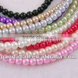 32" Round Pearl Glass Beads Strands, Wholesale Beads and Supplies(HYC005) thumbnail-1