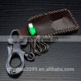 2016 Factory Wholesale Key Holder Popular Leather Key Case Multifunction Key Holder With Hook thumbnail-3
