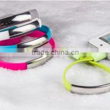 Fashion High Quality Wearable Magnet Bracelet USB cable for iPhone6 Android Smartphones