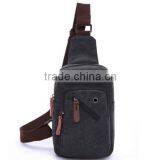 vintage canvas cross body shoulder sling men chest bag