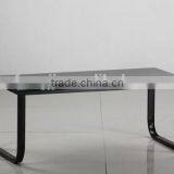 2015 Hot Sale Tempered Glass Black Leg Coffee Table thumbnail-3