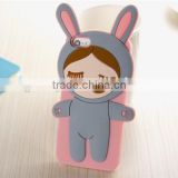 cartoon Rabbit silicone phone case for huawei,cheap silicone phone case for huawei,colorful &cute silicone phone case for huawei