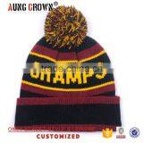 Small Order Beanies Custom Jacquard 100% Acrylic Cheap Beanies thumbnail-3