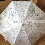 Painting Kids Umbrella/DIY Umbrella/kids Colorful Painting Umbrella