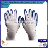 EN388 Premium Grade jersey lined nitrile finger coated gloves Safety gloves