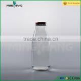 500ml Clear Glass Bottles for Beverage, Jiuce and Milk With Cap Wholesale thumbnail-1