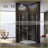 Double door SUS304 support bar brass hinge shower screen EX-407