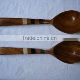 buffalo horn and wood blended spoons for home stores, buffalo horn spoons, wooden spoons , horn cutlery, horn spoons