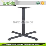 2016 simple modern style wrought iron black cast iron table base for computer desk