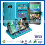 C&T Wholesale New Products 2015 Luxury Wallet PU Leather Case For HTC One M9 thumbnail-2