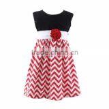 2016 New Casual High Quality Cotton Round Neck Baby One-piece Dress Designs for Girl thumbnail-4