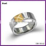 Yiwu Jewelry Full Metal Pyramid Style Stainless Steel Men Ring thumbnail-1