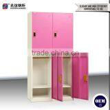 High-value 4 Door Wardrobe Stainless Steel Closet Locker Environmental Steel Locker thumbnail-4