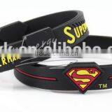 Fashion Superman Silicon Energy Power Bracelet