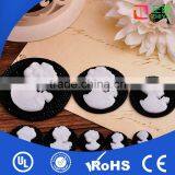 2014 New Wholesale White Resin Beauty Head Custom Resin Cameo thumbnail-1