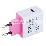5V 1A Europe Type High Speed Charging 2 Pin Morocco USB Charger thumbnail-3