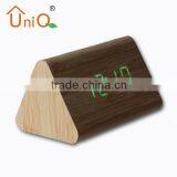 Hot selling wood lcd table clock