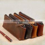 Oem Factory Wholesale Genuine Leather Pencil Box Case thumbnail-1