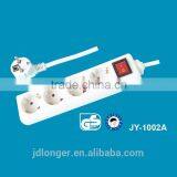 Electric Socket With Plug and Switch 4 Way Hot