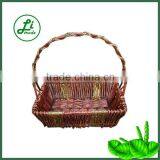 Wine Red Wicker Fruit Baskets thumbnail-1