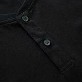 2017 Summer Men's Men's Cotton Men's Shirt T-shirt Men's New Short Sleeved Pure Color High Neck T-shirt thumbnail-5