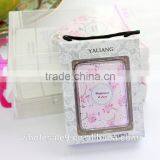 Pu Leather Cosmetic Mirror With Flowers thumbnail-2
