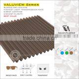 Co-Extruded Plastic Polycarbonate Corrugated Sheet (Valuview Bronze MINI) thumbnail-2