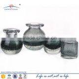 Red Bubble Clear Glass Cone Tealight Candle Holder thumbnail-2