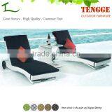 Garden Sun Loungers Outdoor Rattan Lounge Bed thumbnail-1