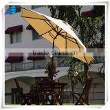 Patio Market Sun Beige Umbrella With Push Button Tilt and Crank thumbnail-2