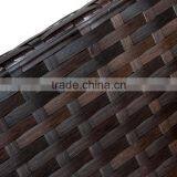 2017 Trade Assurance Most Popular Outdoor Simple Design Alum Frame pe Brown Rattan Dining Table Set Furniture thumbnail-2