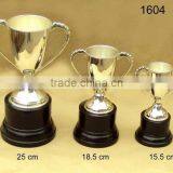 Silver Plated Award Trophy Cups Set of 3 thumbnail-1