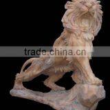 Marble Standing Lion Statue For Garden / Outdoor Use thumbnail-6