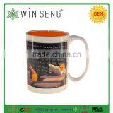 Ceramic Promotion Sublimation Orange Mug thumbnail-2