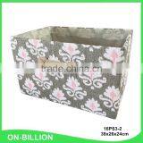 Household Decorative Foldable Paper Cloth Basket With Handle thumbnail-1